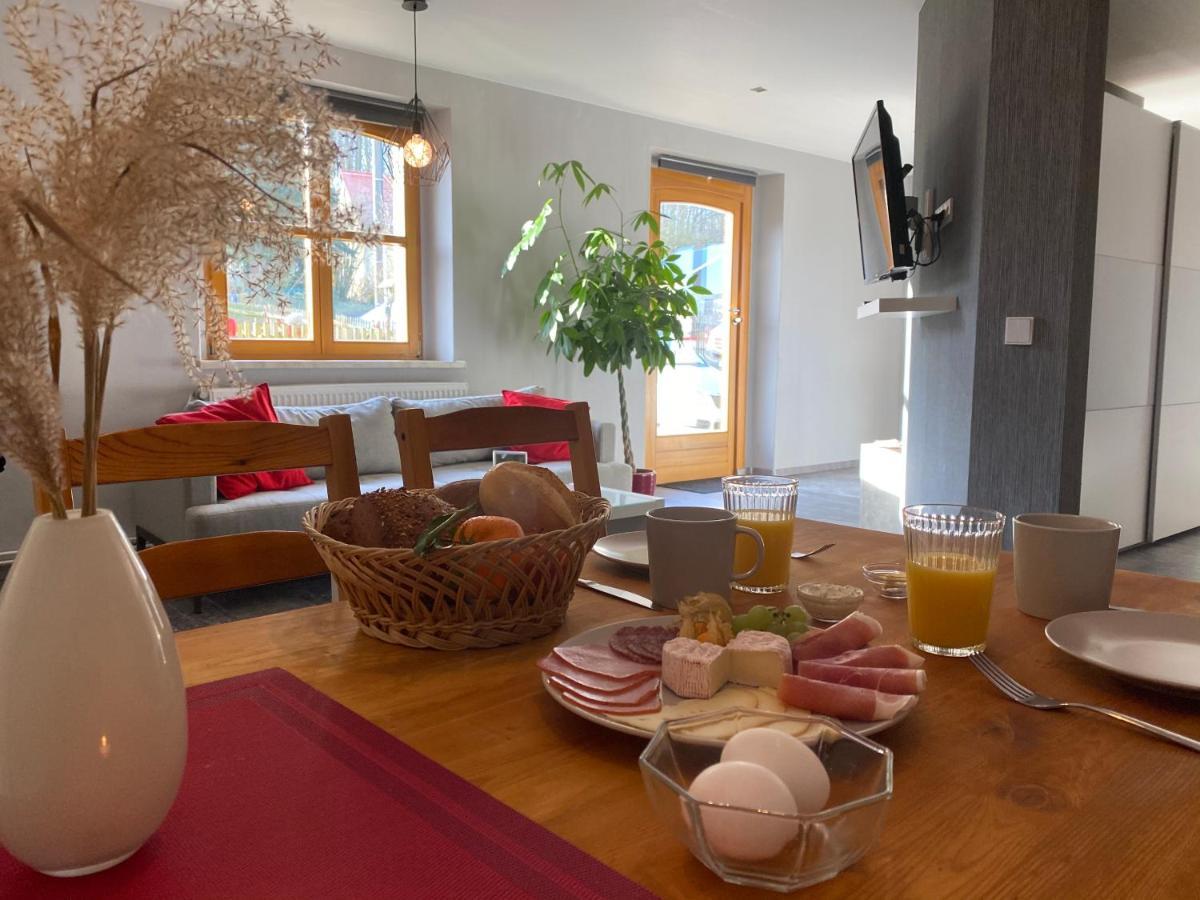 Moderne Pension Vonbartsch Mit Ladestation In Der Saechsischen Schweiz シュトルッペン エクステリア 写真